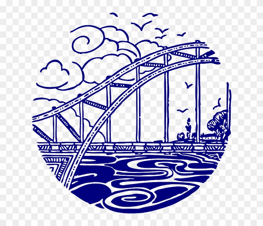 Bridges - Bluewater Bridge Clipart #1099675
