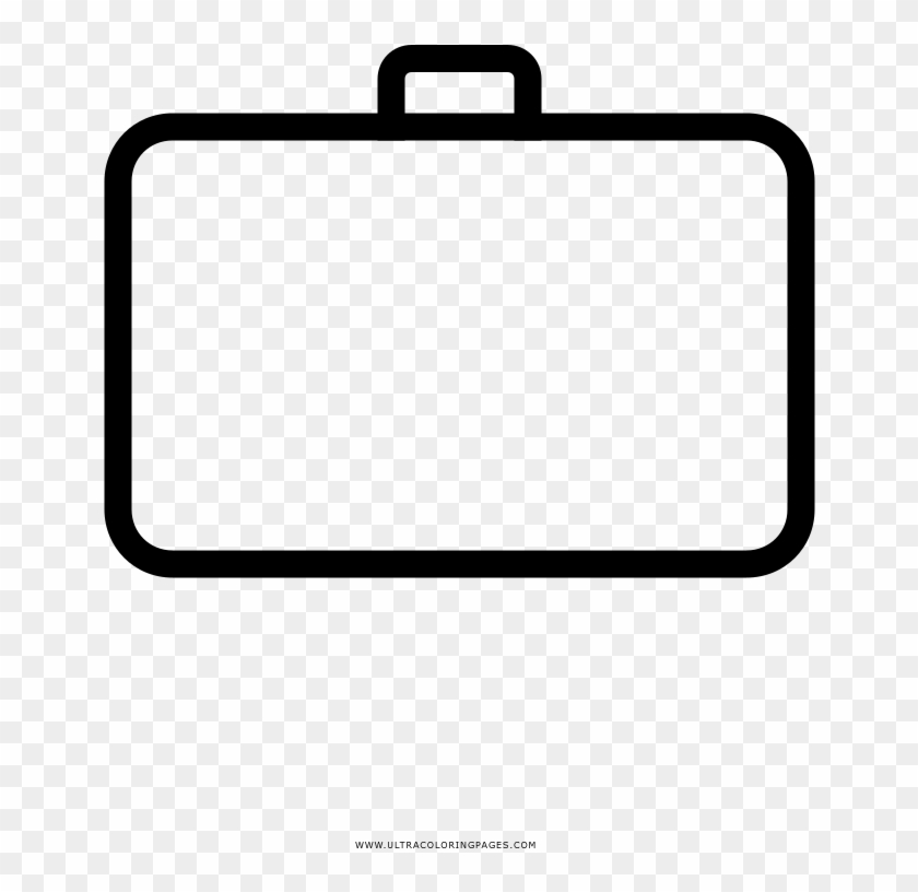 Suitcase Coloring Page - Vector Graphics #1099747
