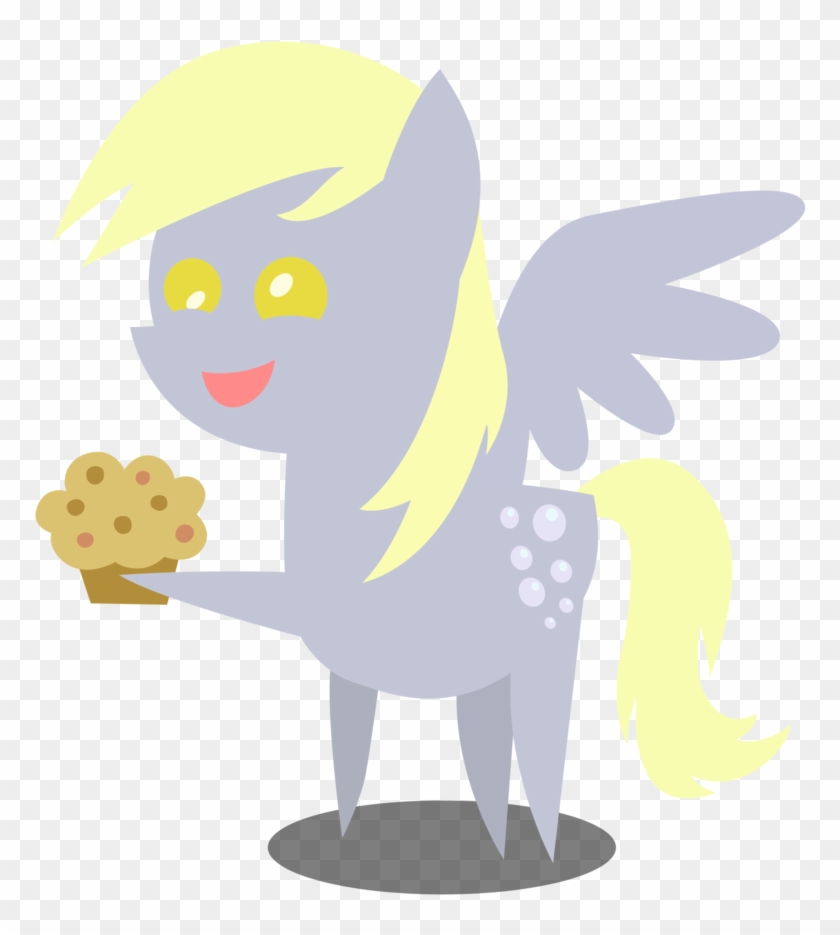 Cute Little Derpy With A Muffin - Derpy Hooves #1099767