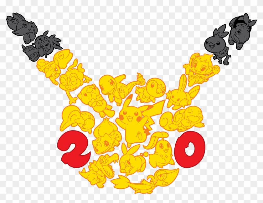 Pokemon Anniversary Logo, Super Bowl Commercial Planned - Pokemon 20th Anniversary Png #1099788