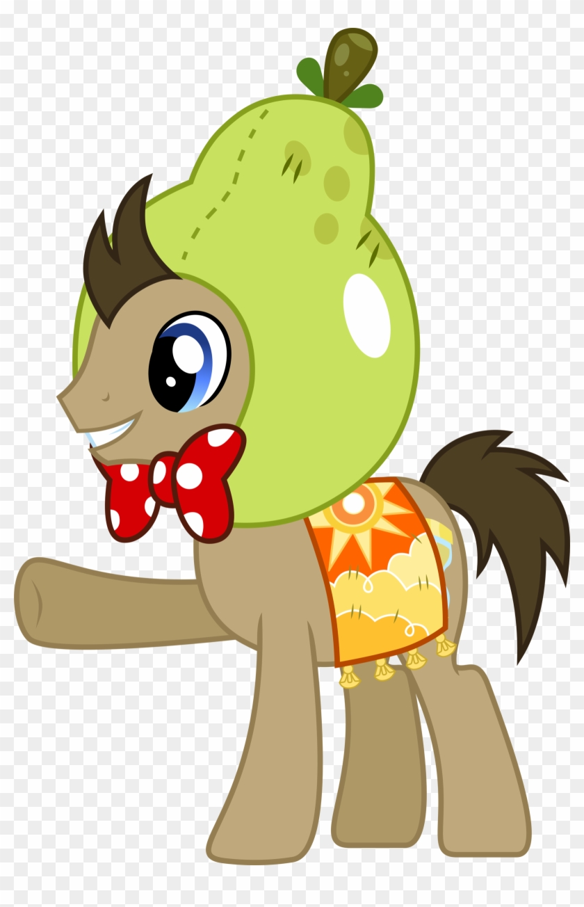Doctor Whooves Pear Hat And Bowtie By Chainchomp2 - The Doctor #1099834