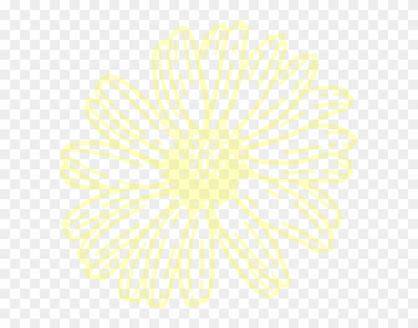 Yellow Flower Sunflower Outline - Transparent Flowers Clip Art #1100037