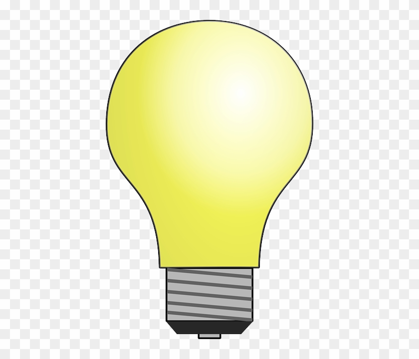 Cartoon, Light, Electric, Electronics, Bulb, Idea - Light Bulb Moving Animation #1100308