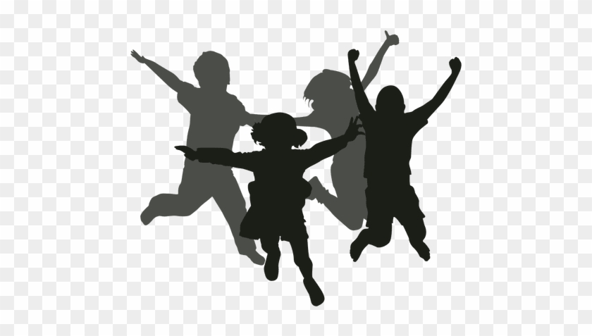 Silhouette Child - Jumping - Silueta Niños #1100403