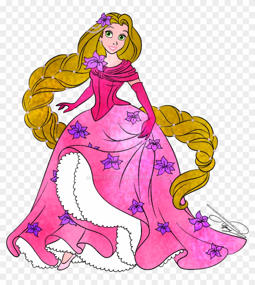 Glamorous Fashion Rapunzel By Roxyro123 Glamorous Fashion - Illustration #1100513
