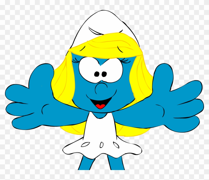 Smurfette Hugging You By Newportmuse - Smurfette Hug Clumsy #1100525