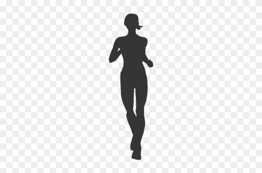Jogging Transparent Background - Woman Silhouette #1100539