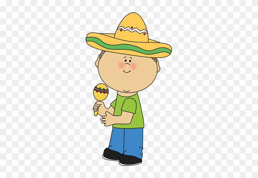 Boy With Maraca Clip Art - Kids With Instruments Clipart #1100588