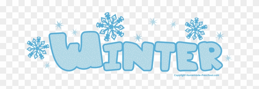 Free Winter Clipart - Winter Word Png #1100660