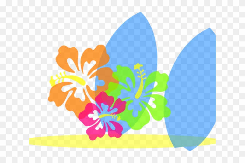 Tabla Clipart Surf - Border Flower Clipart Blue #1100793