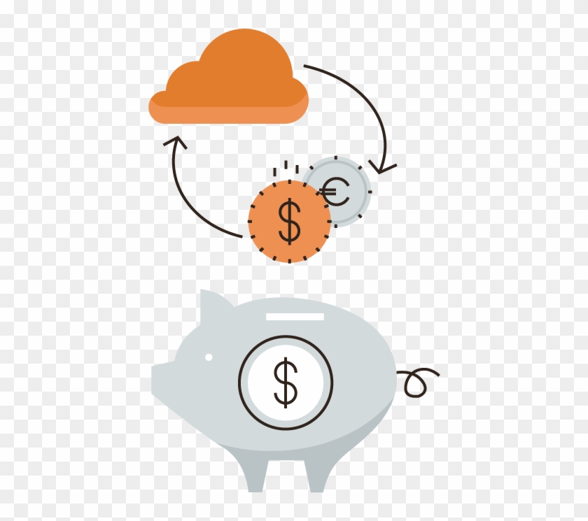 By Moving To The Cloud Businesses Can Save Money Illustrated - Coin #1100794
