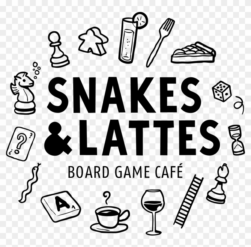 Snakes & Lattes Board Game Cafe - Snakes And Lattes Logo #1100816