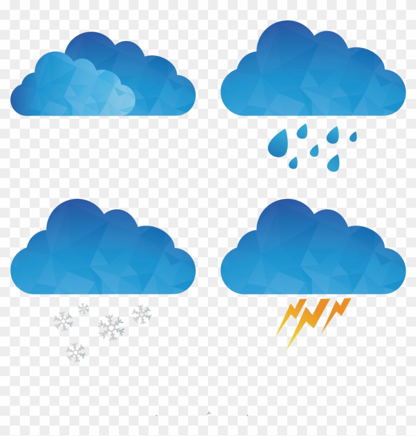 Cloud Rain Euclidean Vector Drawing - Vector Cloud Png Transparent #1100904