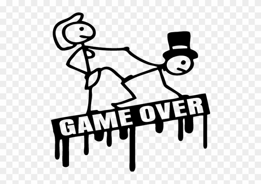 Game Over With Bride And Groom - Bride And Groom Game Over #1100998