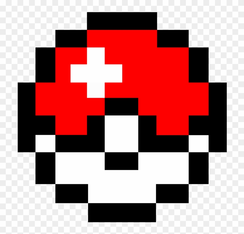 8-bit Pokeball By Nathanmarino - Pokebola Pixel Art #1101178