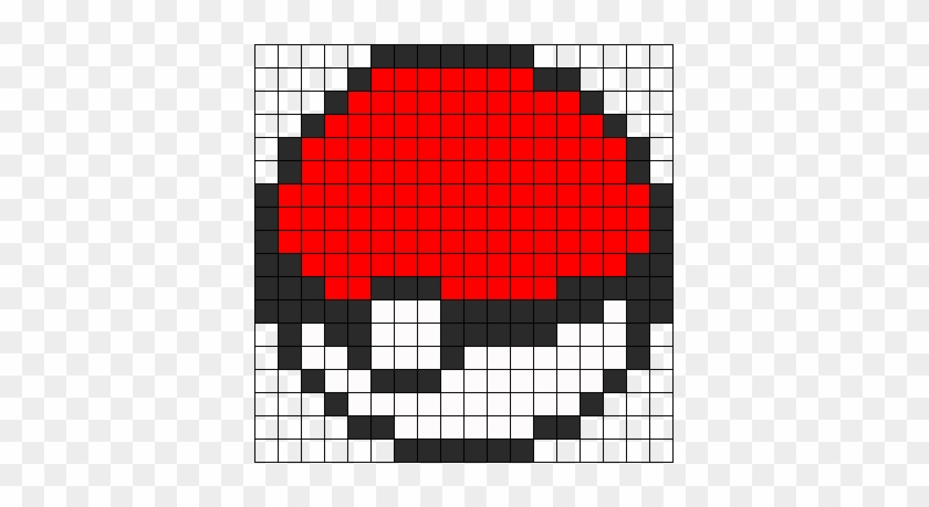 Pokeball Perler Bead Pattern / Bead Sprite - Pokeball Perler Bead Pattern #1101180