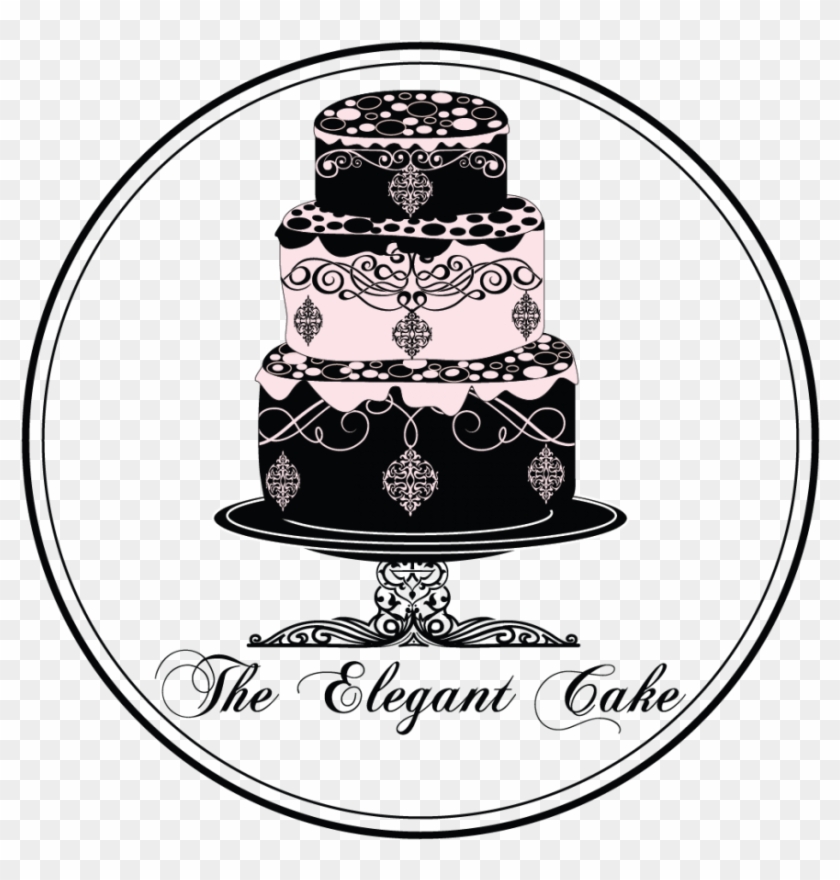 Cropped Leann Logo Cake Black - Monogram Stamper By Three Designing Women 3358 #1101333