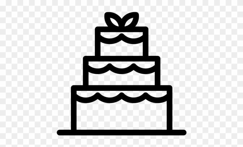 Wedding Cake, Food, Sweet Icon - Wedding Icon Free Cake #1101338
