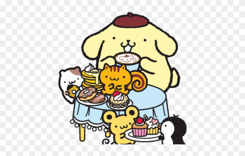 Pompompurin - Sanrio Pom Pom Purin Oishii Mascot Keychain Set Of #1101404