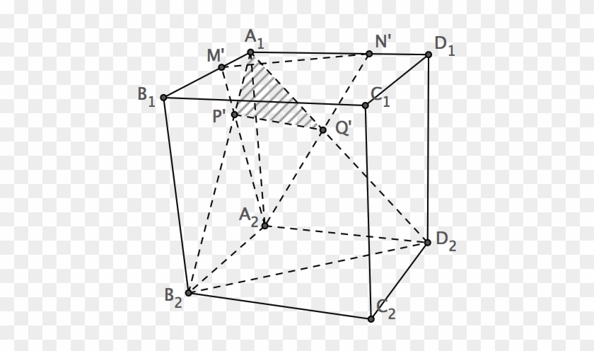 As For A Side Length Equal To The Square Cube A1b1c1d1 - Diagram #1101721