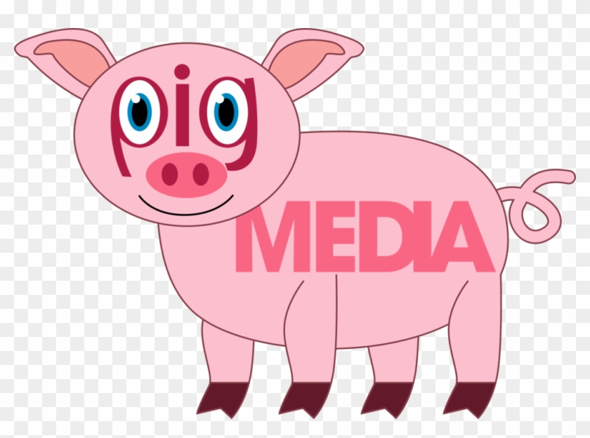 Pig Media Logo By Lamonttroop - Domestic Pig #1101886