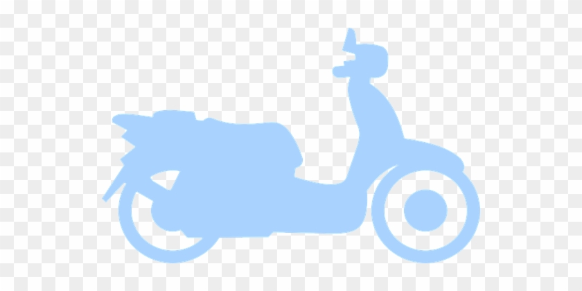Scooter, Blue, Vehicle, Transport - Vehicle #1102108