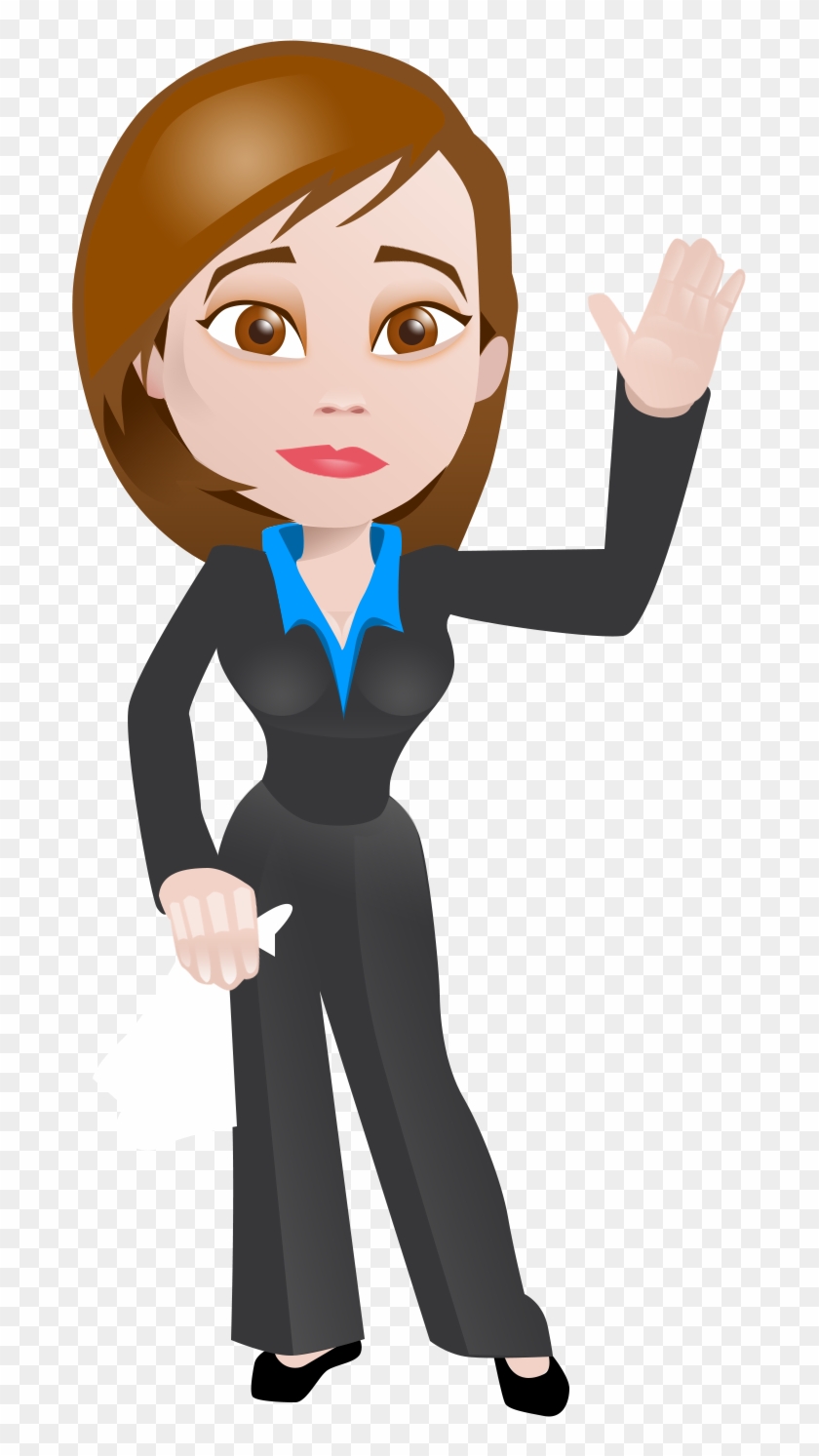 Cartoon Woman Business Png - Free Transparent PNG Clipart Images Download