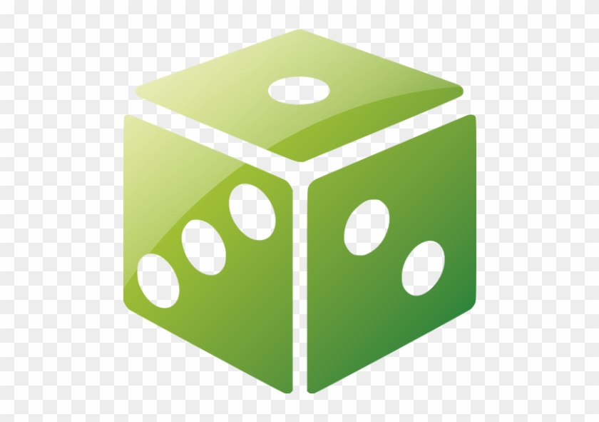 Web 2 Green Dice Icon - Pink Dice Png #1102315
