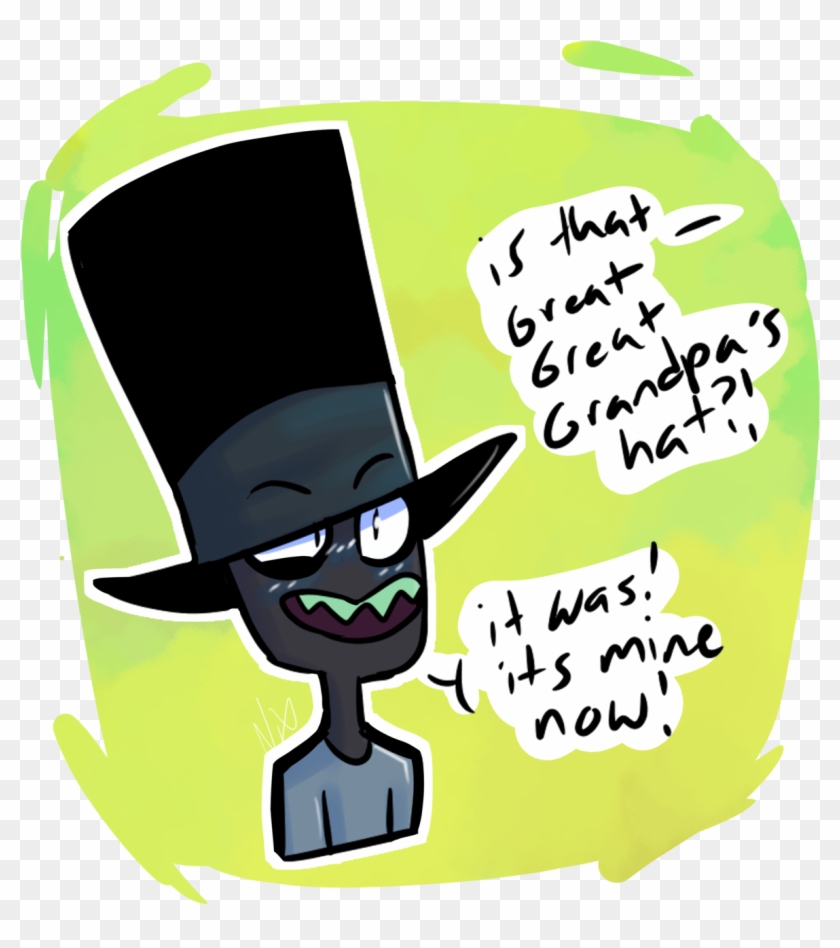 Nix Art Black Hat Spooky Hat Villainous Villanos Villainous - Cartoon #1102339