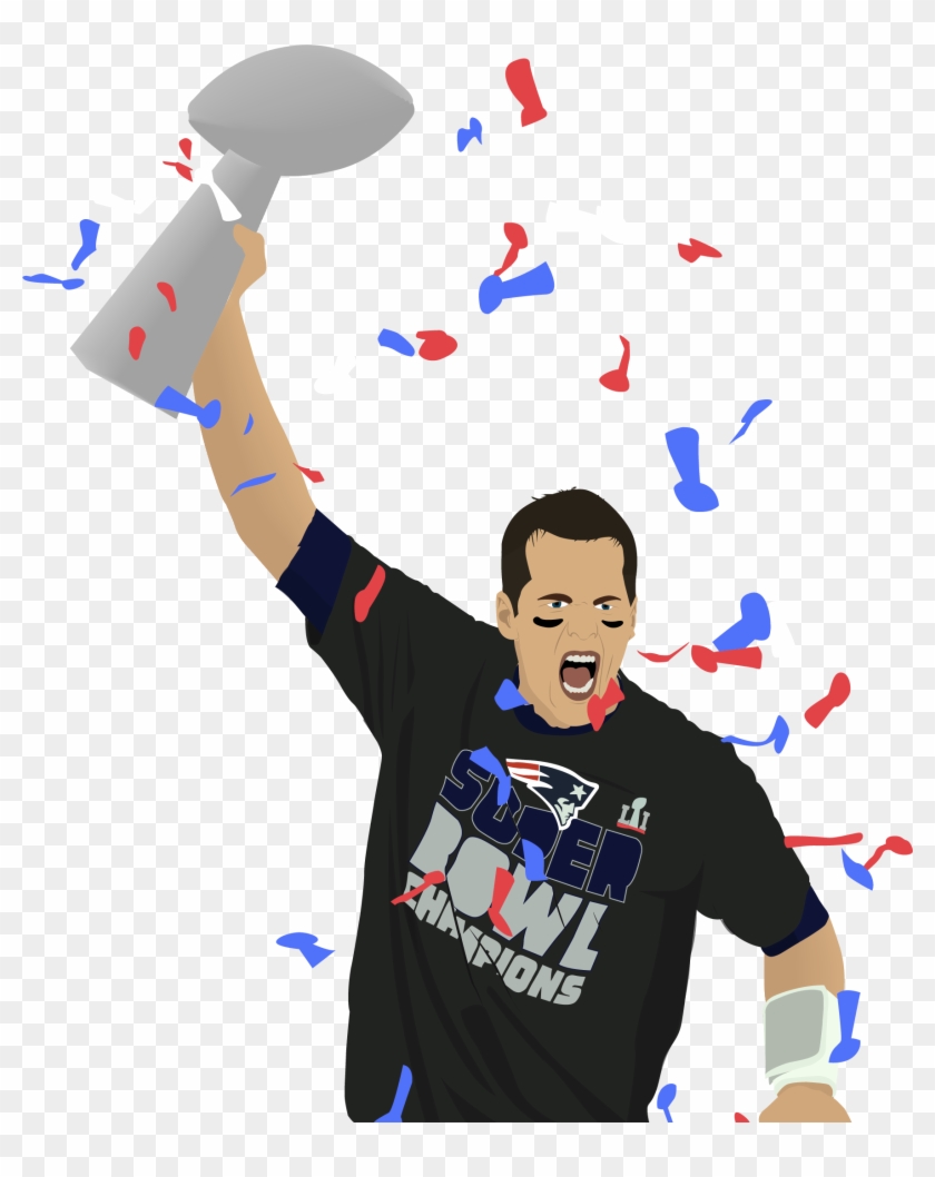 Tom Brady Celebration Illustration - Illustration #1102359