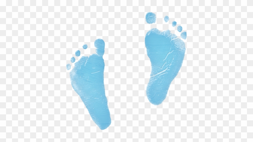 Psd Detail Baby Foot Prints Official Psds - Blue Baby Footprint Png #1102374