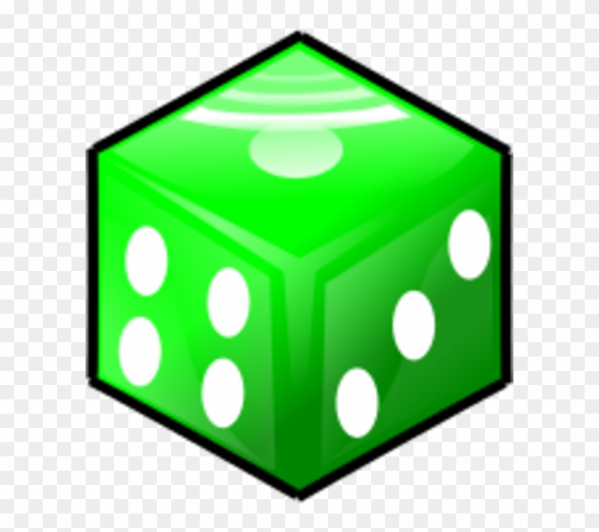 Dice Clipart Green - Clip Art #1102385