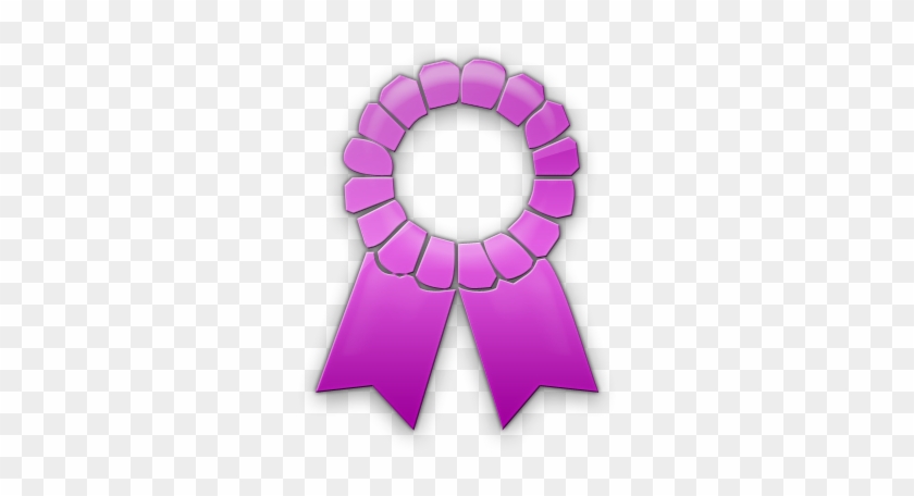 Award Ribbon Icon Style2 - Purple Award Ribbon Clipart #1102629