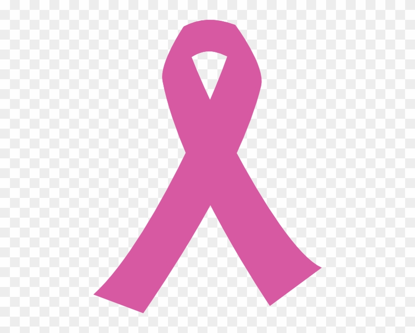 Ribbon For Cancer Darker Pink Clip Art At Clker Com - Light Pink Breast Cancer Sign #1102632
