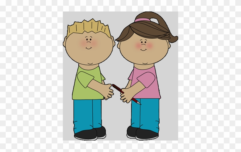 School Kids Clip Art Clipart School Child - Kids Sharing Clipart #1102677