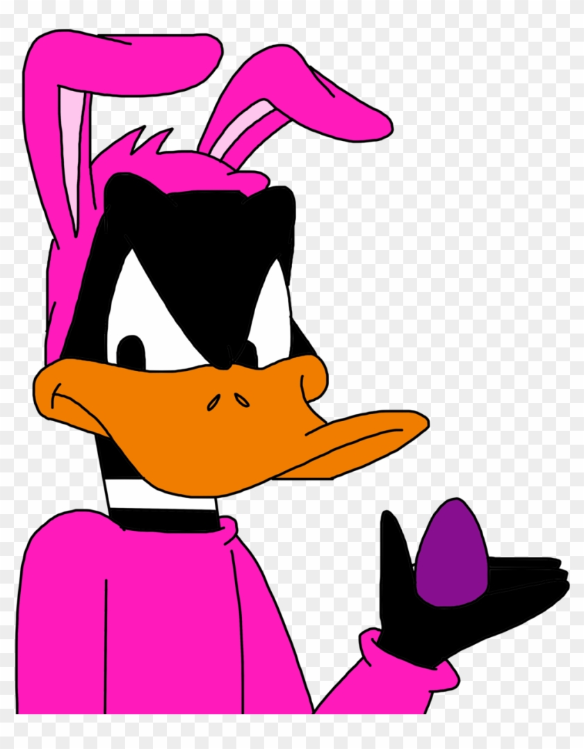 Daffy Duck In Pink Clothes - Daffy Duck Easter Bunny #1102725