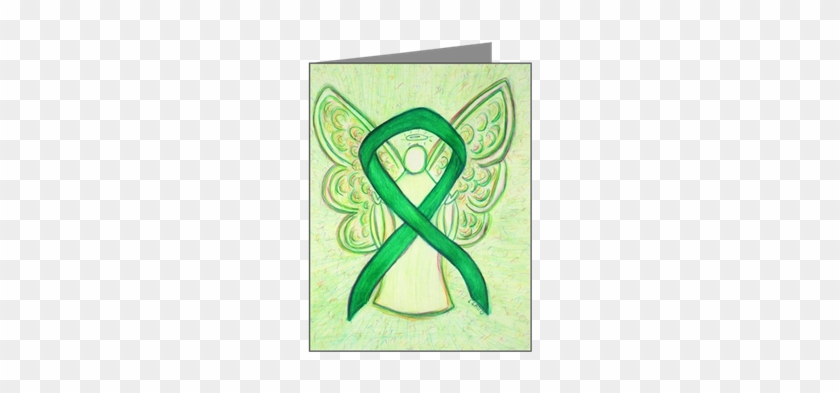 Green Awareness Ribbon Angel Note Cards - Cafepress Green Ribbon Angel Iphone 6 Tough Case #1102855