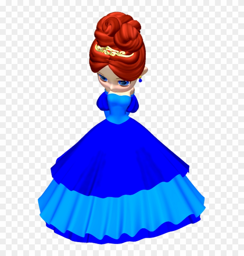 Clipartcotttage 1 0 Princess In Blue Poser Png Clipart - Clip Art #186111