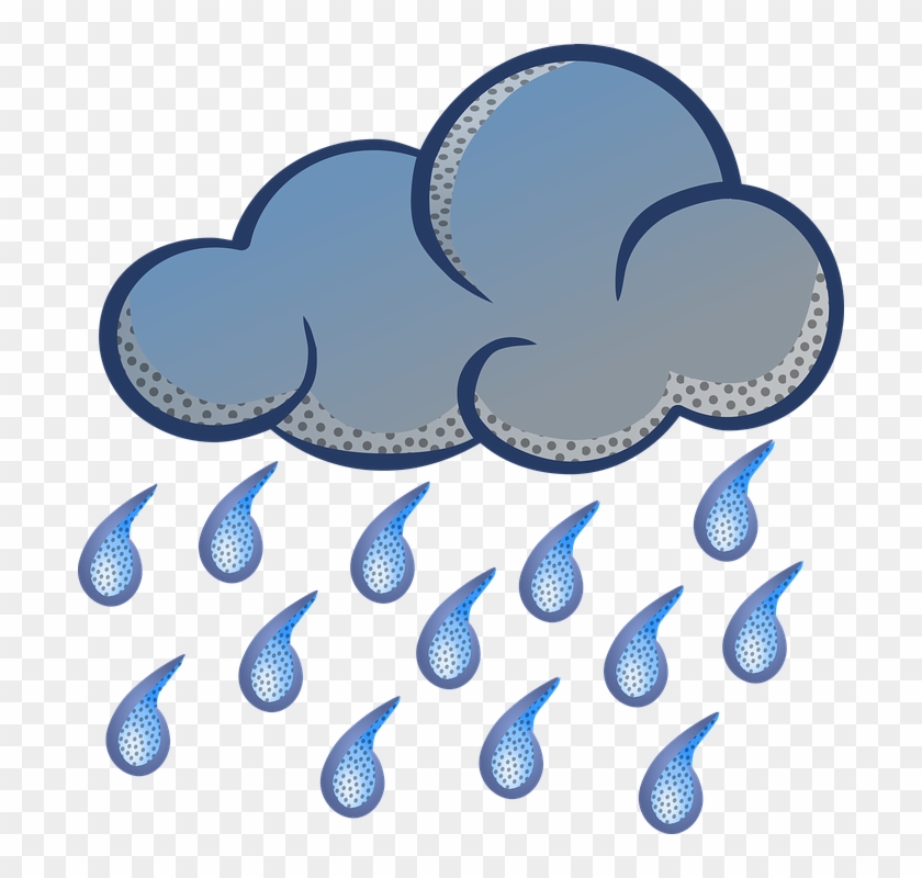 Sky Clipart Rain Cloud - Rainy Weather Clipart #186193