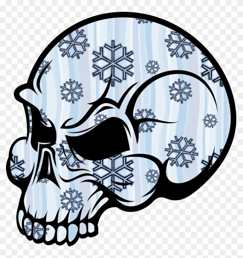 Skull Snow Image - Cool Skull Drawings Easy #186294