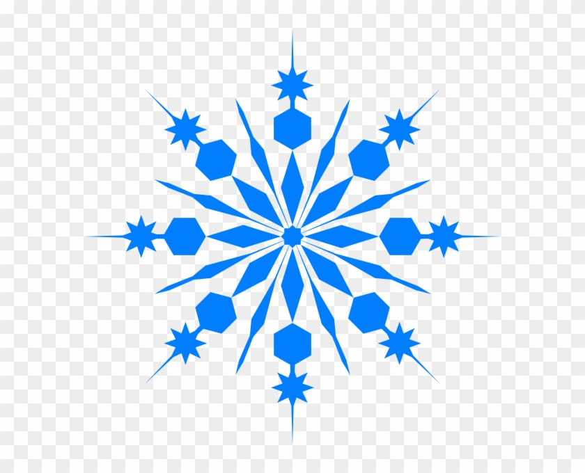 Snow Clipart Blue Snowflake - Free Winter Clip Art #186293