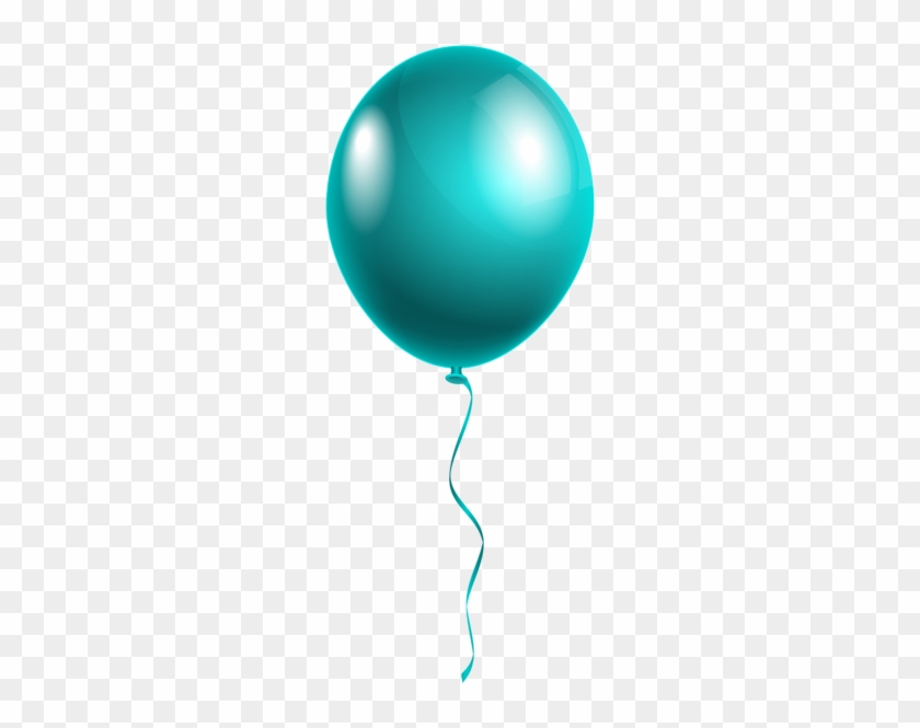 Single Modern Blue Balloon Png Clipart Image - Single Balloons Png #186298