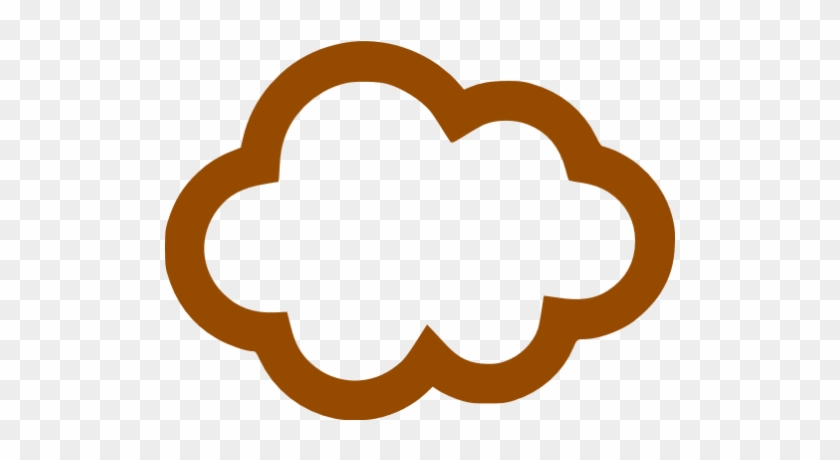 Clouds Clipart Brown - Cloud Icon Png #186300