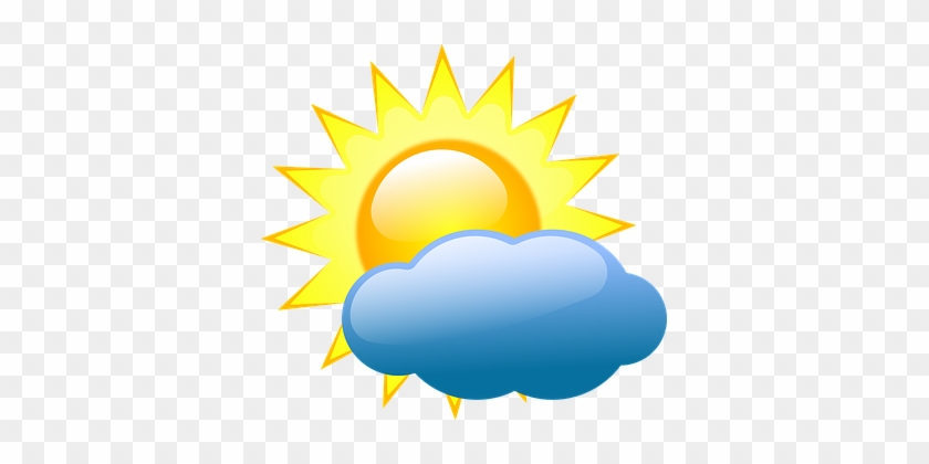 Clouds Sunny Warm Patches Weather Partly C - Weather Symbols #186334