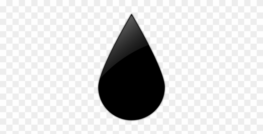 Drops Clipart Black Rain - Black Drop Of Water #186379