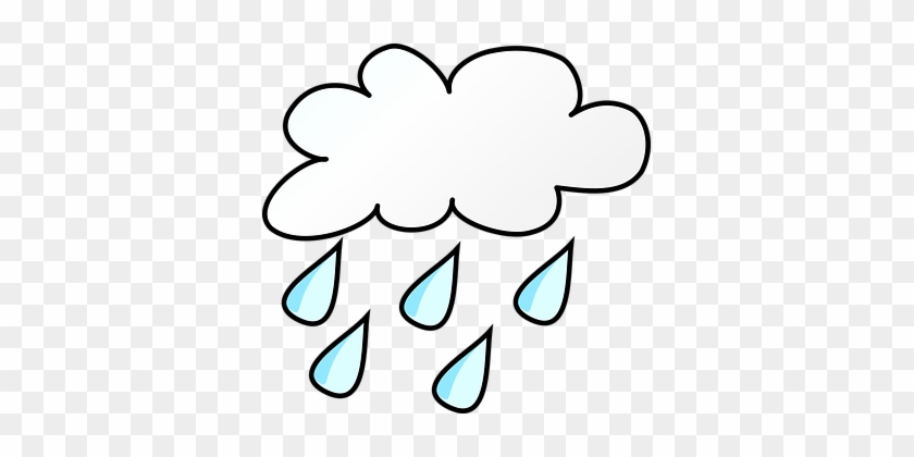 Weather, Forecast, Symbol, Rainy, Cloudy - Rainy Weather Clip Art #186500