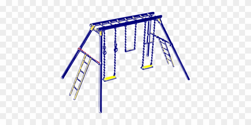 Swing Playground Ladders Balance Park Kids - Swings Clipart Transparent Background #186561