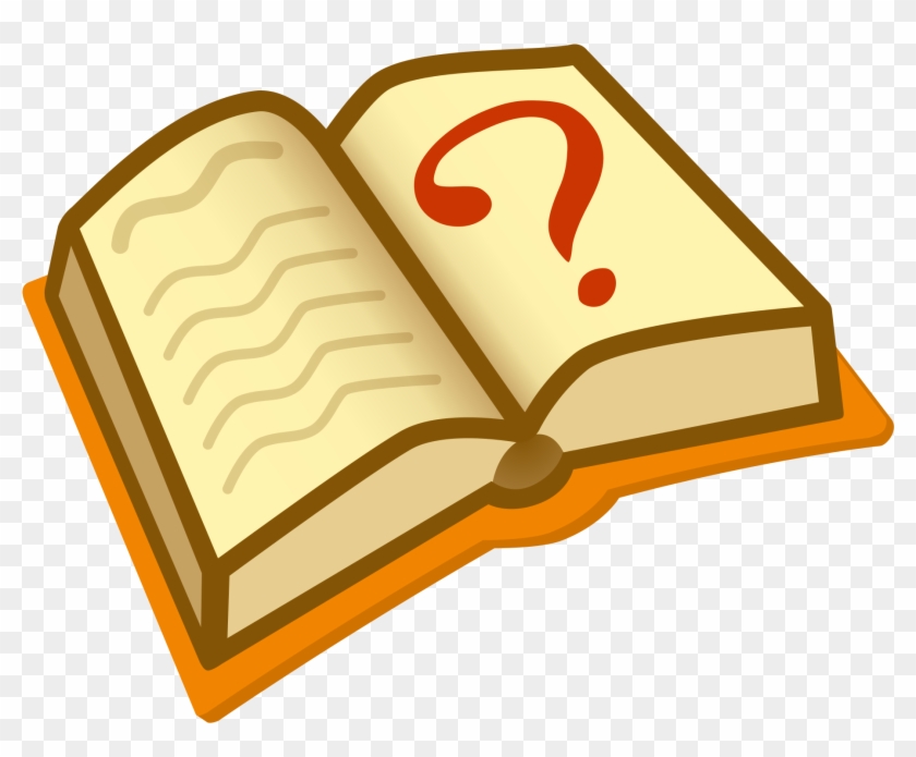 File - Question Book-new - Svg - Wikipedia, The Free - Book With Question Mark #186636
