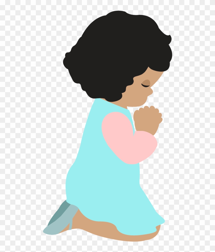 Lady Praying Clipart - Girl Praying Clipart #186644