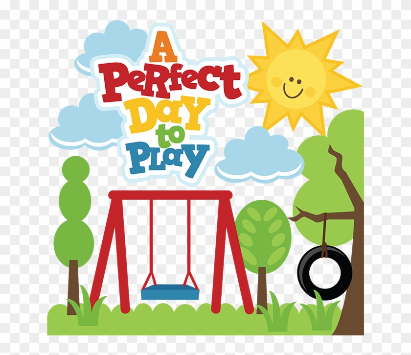 A Perfect Day To Play - Park Day Clip Art #186665